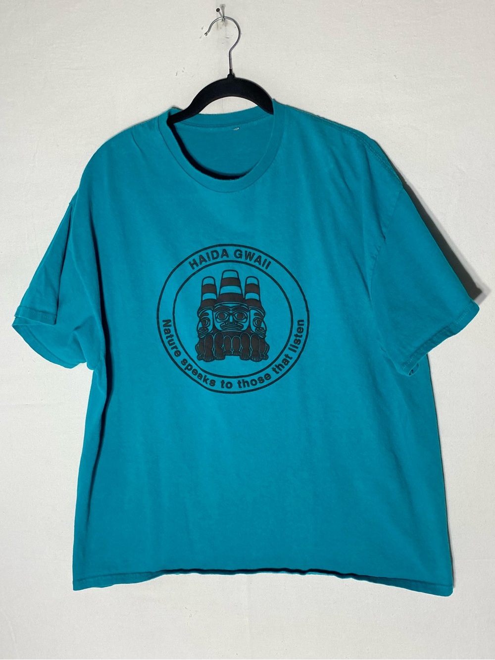 Haida Gwaii Teal Graphic T Shirt Nature Speaks 3 Watchmen XL